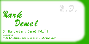 mark demel business card